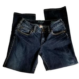 Silver Jeans Dark Blue Cropped Ankle Jeans